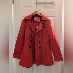 Betsy Johnson Trench Coat Style Jacket